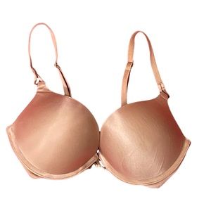 Victoria Secret wire super push up add a cup ladies bra 32C nude